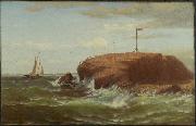 Robert Swain Gifford Seconnet Rock, New Bedford, Massachusetts oil painting artist